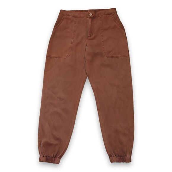 Young Fabulous & Broke Leather Pigment Tencel Ankle Cropped Trouser Joggers US S - Picture 2 of 10